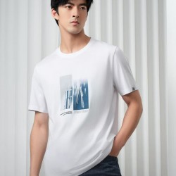 海澜之家（HLA）短袖T恤男24新款凉感短袖男夏季
